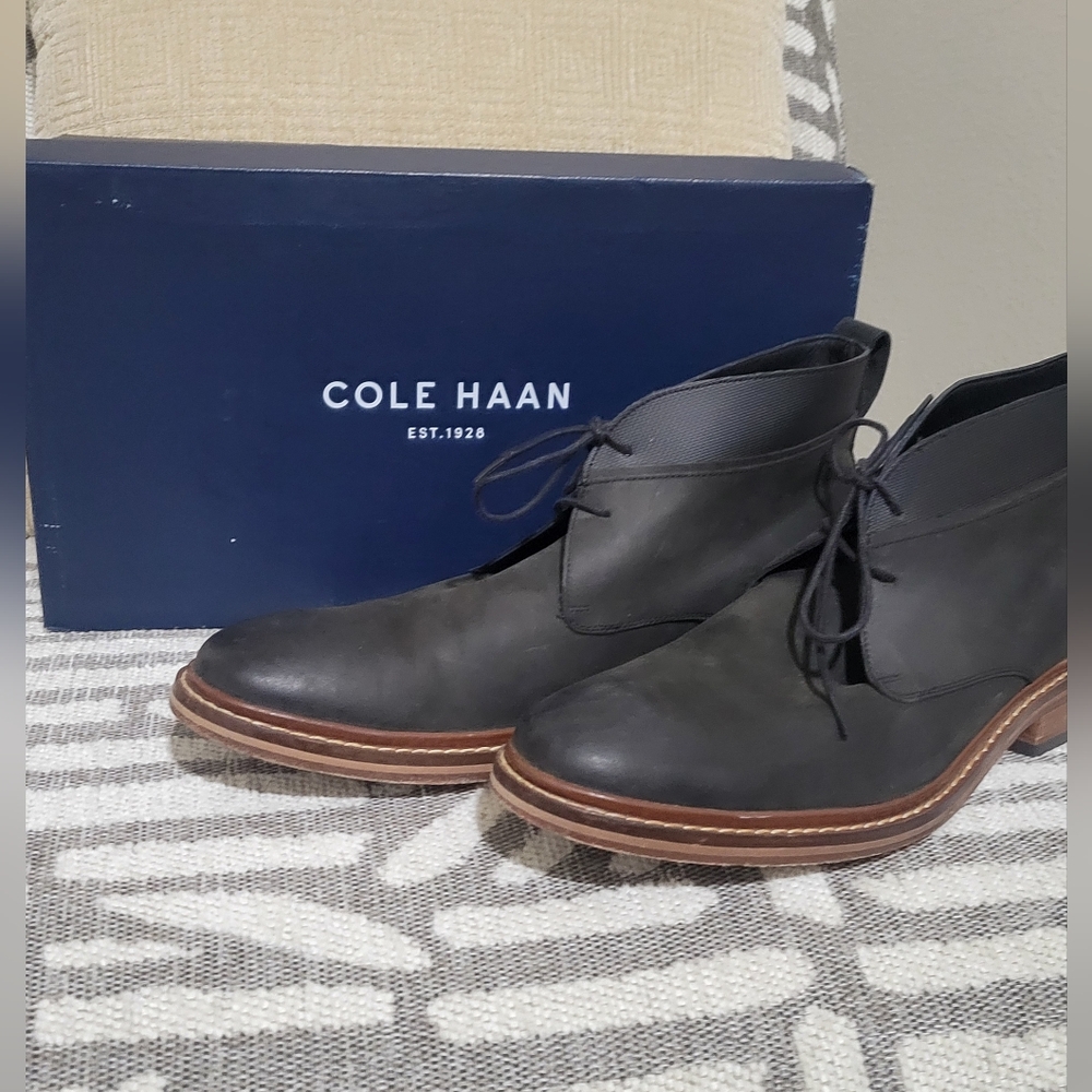 Cole Haan Men's Black Chukka Boots